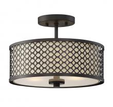 Savoy House Meridian CA M60016ORB - 2-Light Ceiling Light in Oil Rubbed Bronze