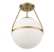 Savoy House Meridian CA M60054NB - 1-Light Ceiling Light in Natural Brass