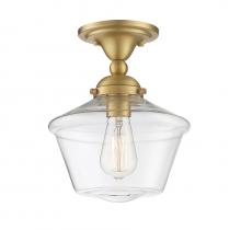 Savoy House Meridian CA M60059NB - 1-light Ceiling Light In Natural Brass