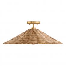 Savoy House Meridian CA M60074NB - 1-Light Ceiling Light in Natural Brass