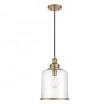 Savoy House Meridian CA M70120NB - 1-Light Pendant in Natural Brass