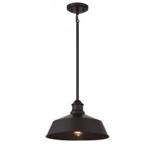 Savoy House Meridian CA M7021ORB - 1-Light Pendant in Oil Rubbed Bronze