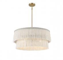 Savoy House Meridian CA M7037NFR - 5-Light Pendant in Natural Brass