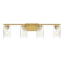 Savoy House Meridian CA M80039NB - 4-Light Bathroom Vanity Light in Natural Brass