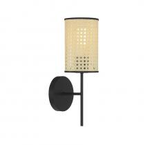 Savoy House Meridian CA M90080MBK - 1-Light Wall Sconce in Matte Black