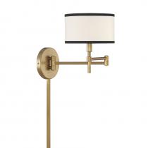 Savoy House Meridian CA M90082NB - 1-Light Wall Sconce in Natural Brass