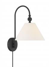 Savoy House Meridian CA M90085MBK - 1-Light Wall Sconce in Matte Black
