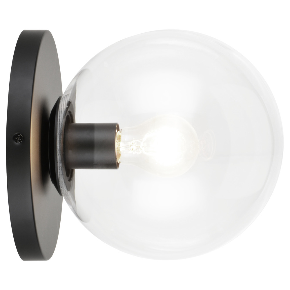 Cosmo Black Wall Sconce/Ceiling Mount