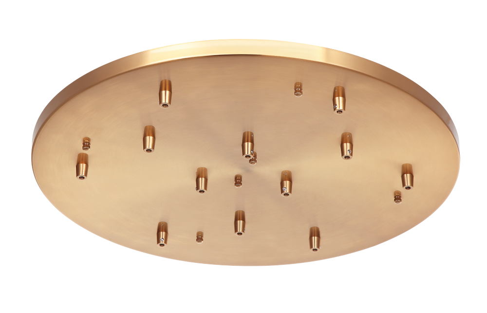 Multi Ceiling Canopy (line Voltage) Aged Gold Brass Canopy