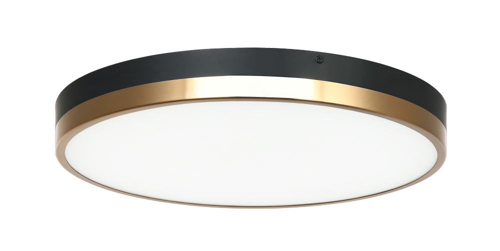 Tone Black & Aged Gold Brass Ceiling Mount