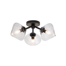 Matteo Lighting X81743BKCL - Novo Black Ceiling Mount