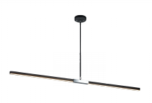 Matteo Lighting C64749MBCH - Lineare Matte Black & Chrome Pendant