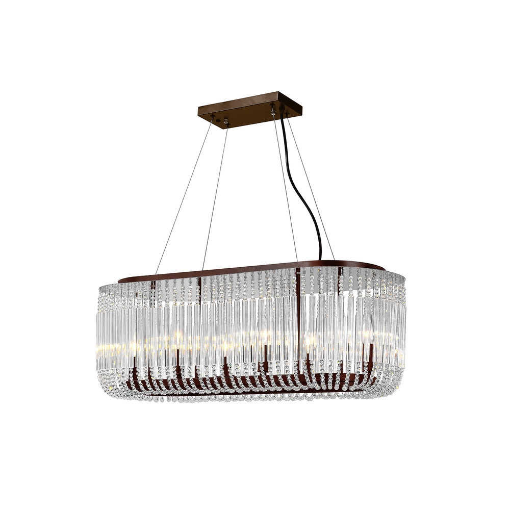 Francessca 6 Light Chandelier With Chocolate Finish