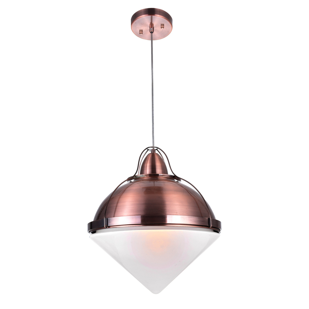 Cupola 1 Light Down Pendant With Copper Finish