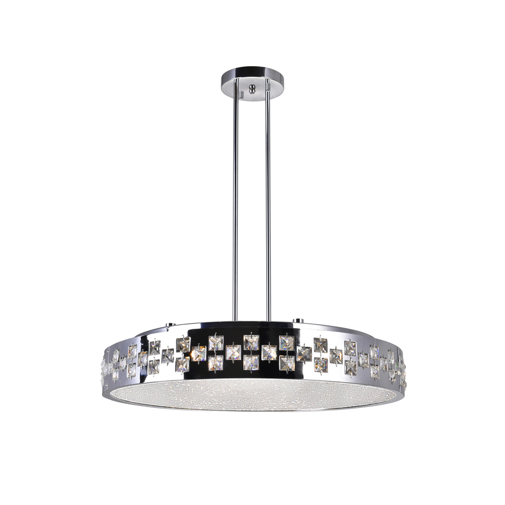 Cinderella 10 Light Down Chandelier With Chrome Finish