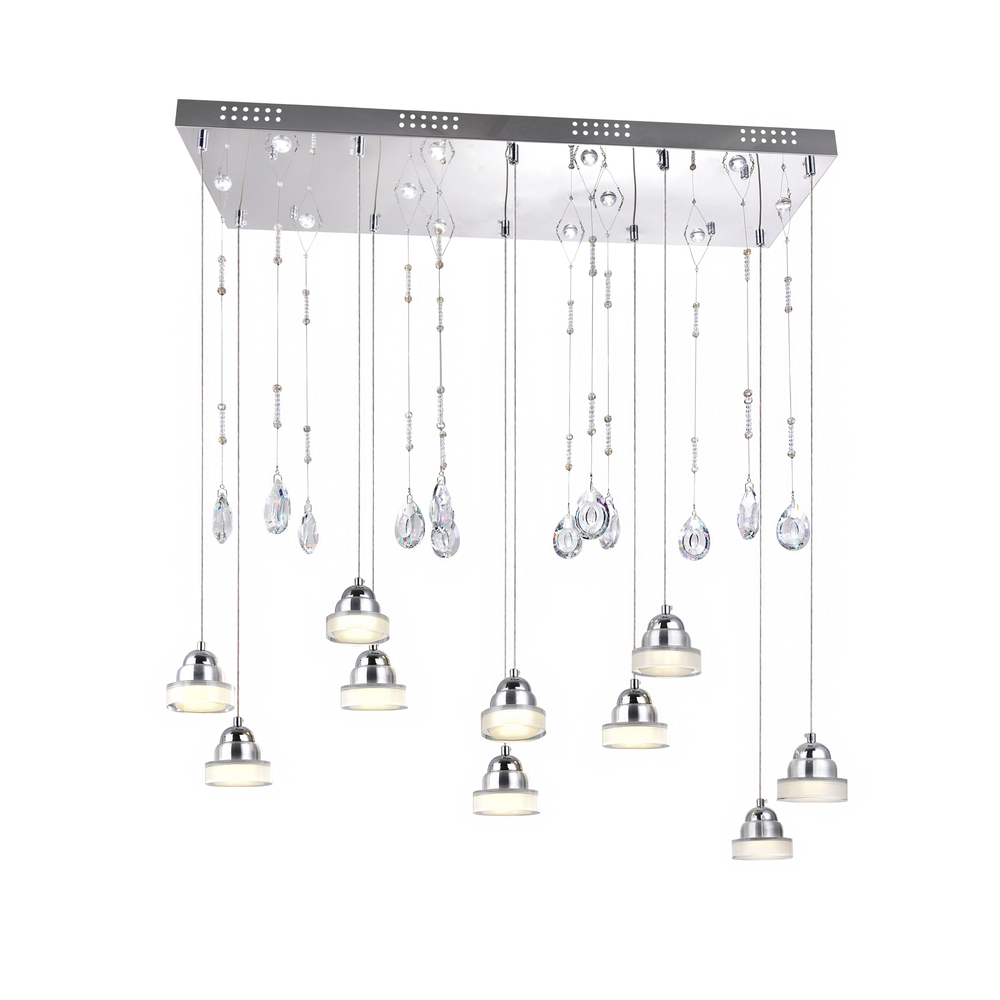 Mariann LED Down Chandelier With Chrome Finish