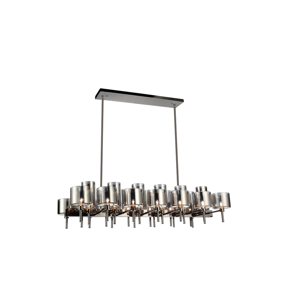 Montoya 26 Light Up Chandelier With Pearl Black Finish