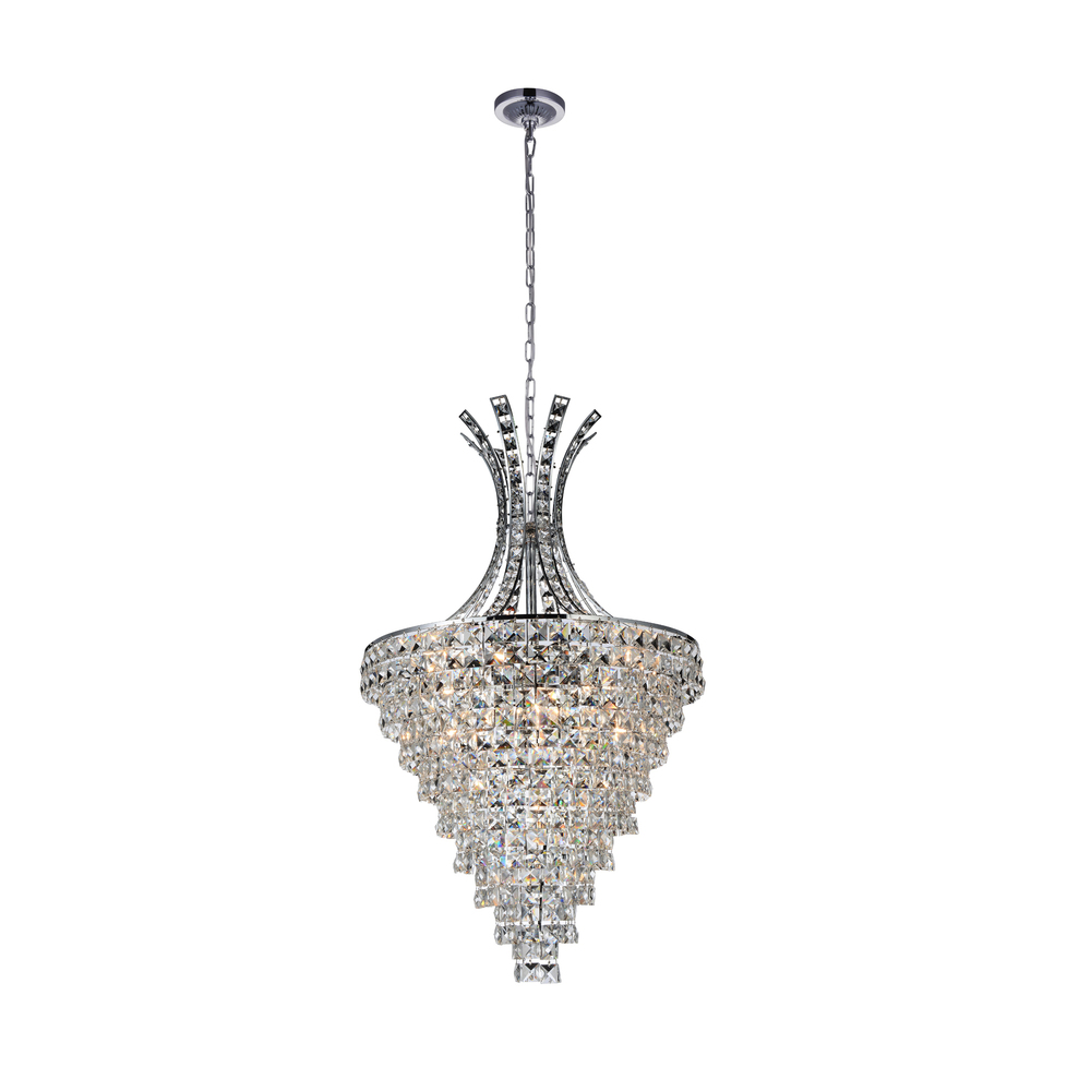 Chique 13 Light Chandelier With Chrome Finish