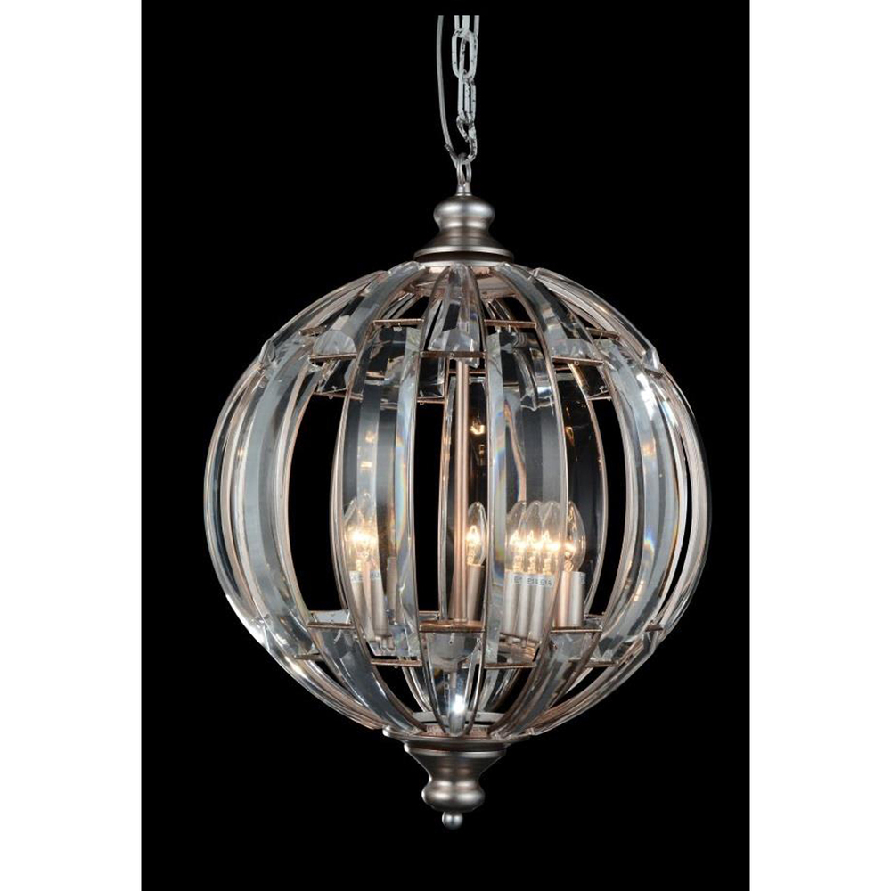 Colorado 5 Light Chandelier With Antique Forged Silver Finish