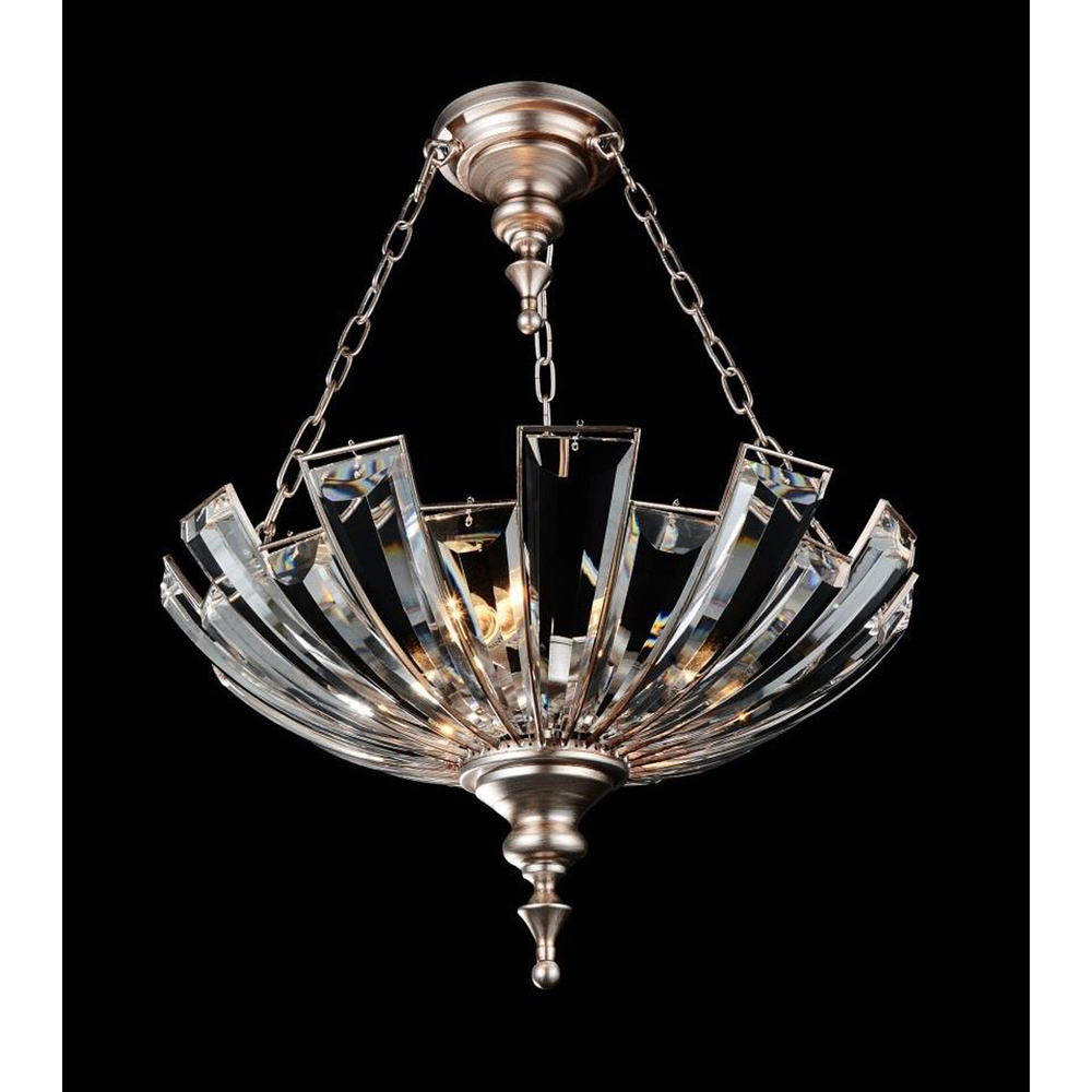 Colorado 3 Light Chandelier With Antique Forged Silver Finish