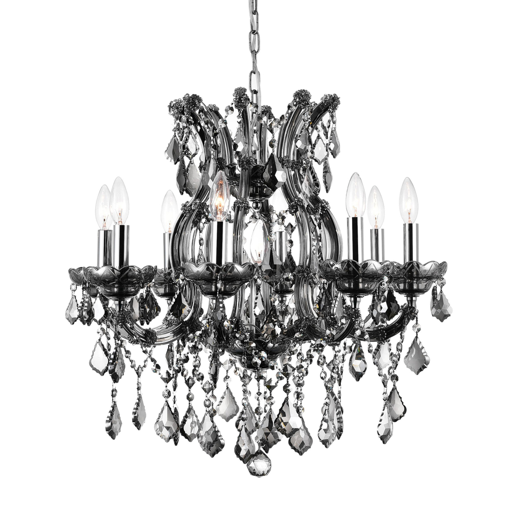 Maria Theresa 9 Light Up Chandelier With Chrome Finish