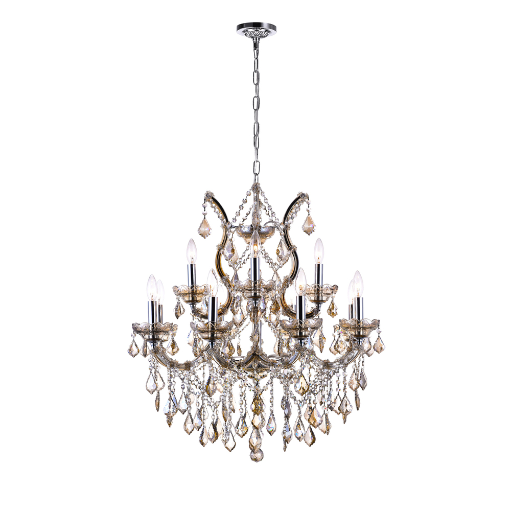 Maria Theresa 13 Light Up Chandelier With Chrome Finish
