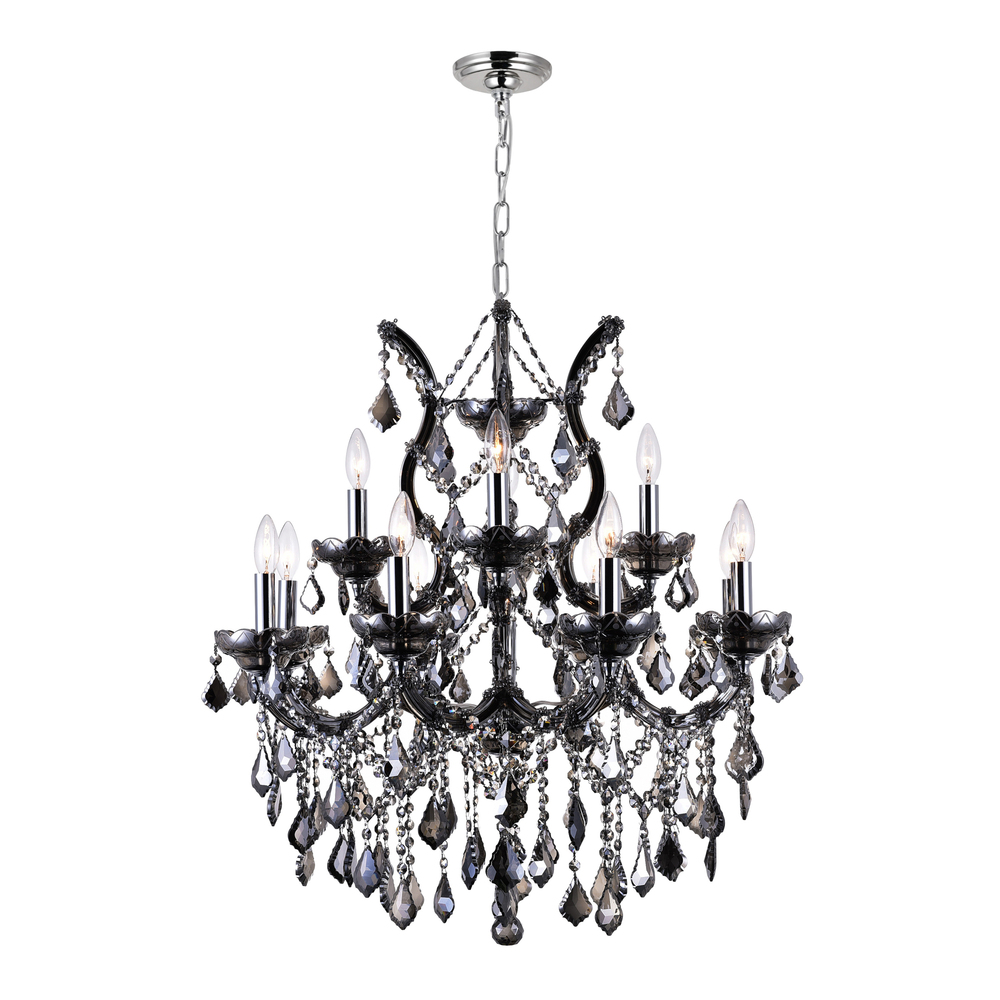 Maria Theresa 13 Light Up Chandelier With Chrome Finish