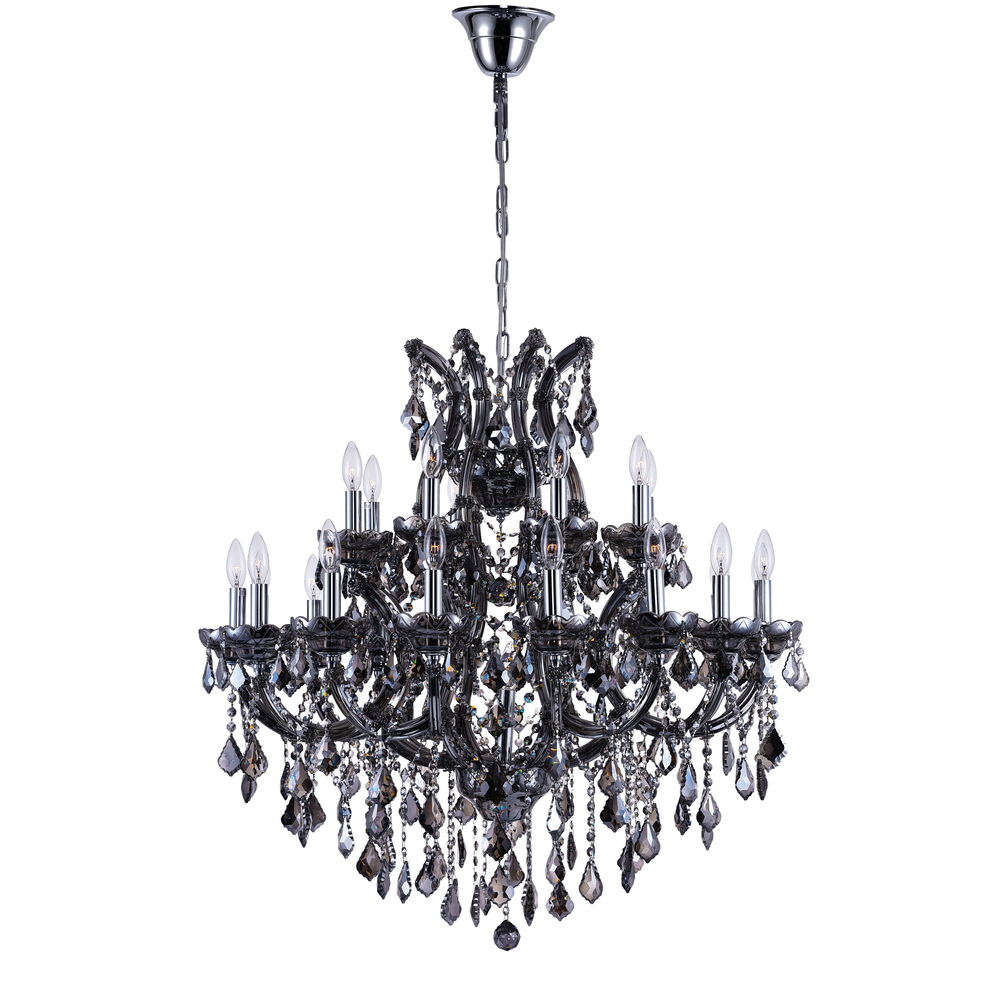 Maria Theresa 25 Light Up Chandelier With Chrome Finish