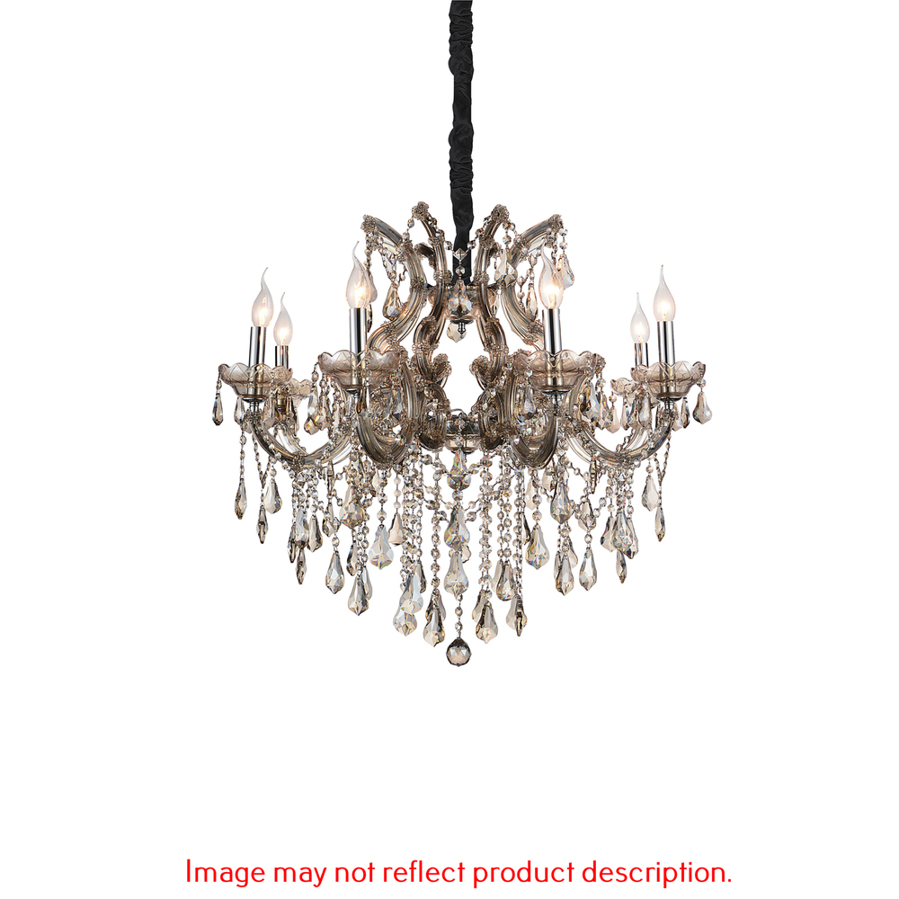 Maria Theresa 8 Light Up Chandelier With Chrome Finish