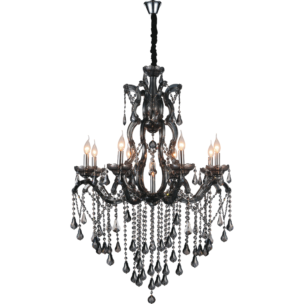 Abby 9 Light Up Chandelier With Chrome Finish