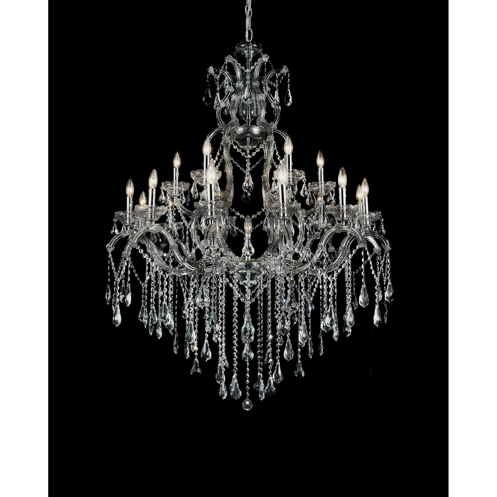 Abby 19 Light Up Chandelier With Chrome Finish