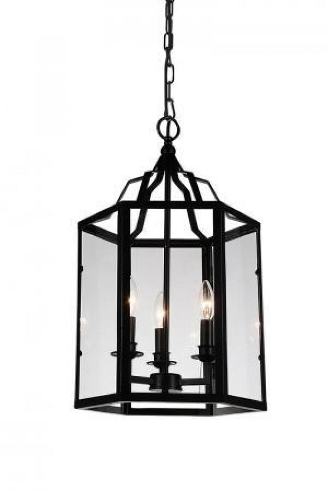 Desire 3 Light Up Chandelier With Black Finish