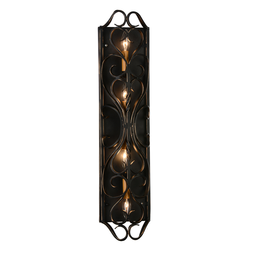 Branch 4 Light Wall Sconce With Autumn Bronze Finish