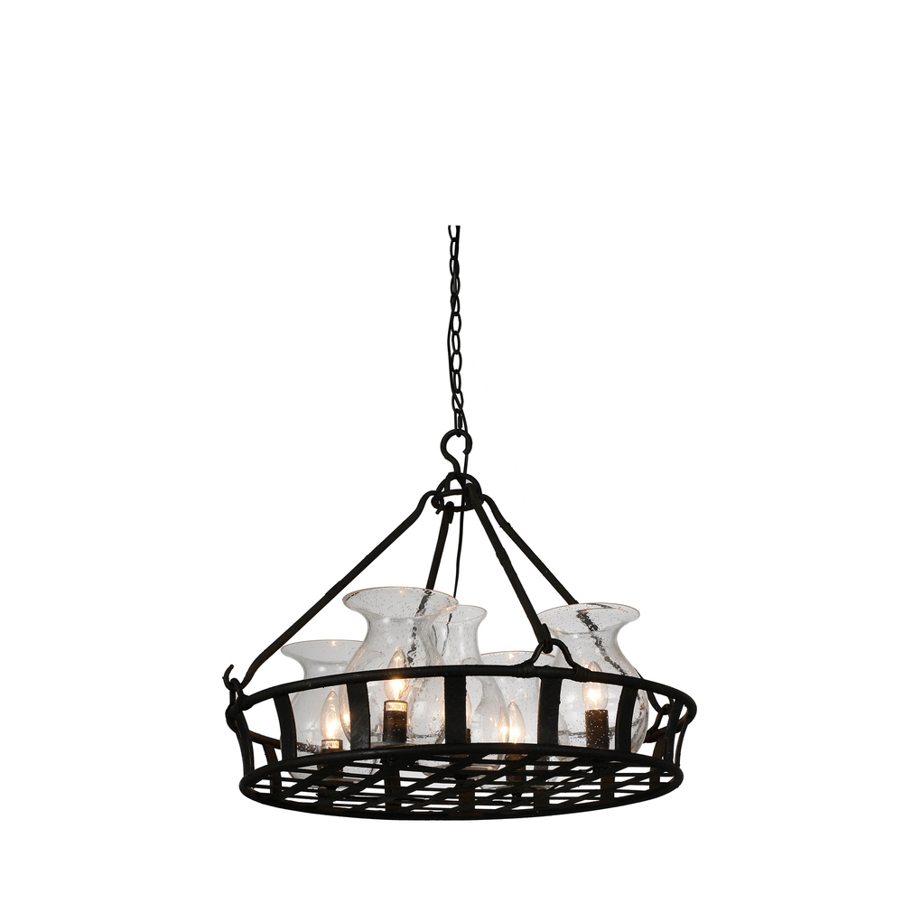Imperial 5 Light Up Chandelier With Antique Black Finish