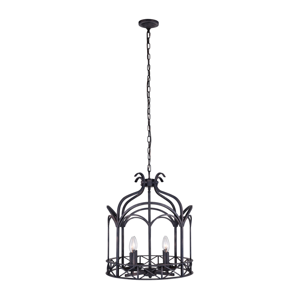 Sequoia 4 Light Up Chandelier With Grayish Brown Finish