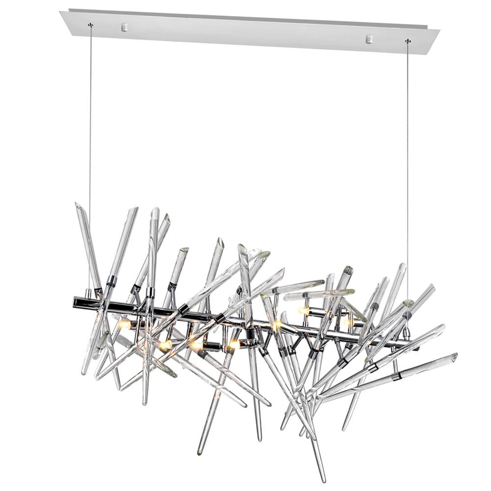 Icicle 9 Light Chandelier With Chrome Finish