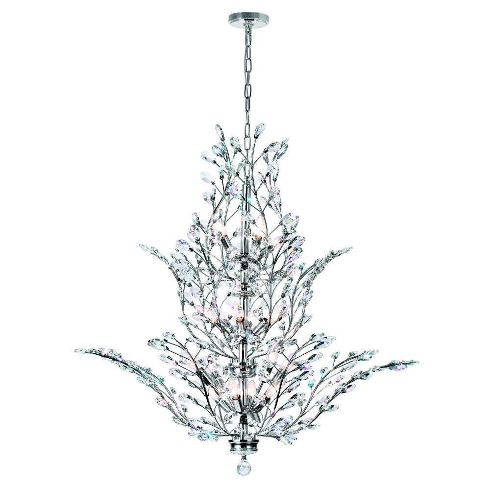 Ivy 18 Light Chandelier With Chrome Finish