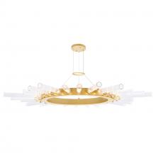 CWI Lighting 1121P48-28-602 - Collar 28 Light Chandelier With Satin Gold Finish