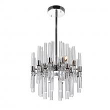 CWI Lighting 1137P10-3-613 - Miroir 6 Light Mini Chandelier With Polished Nickel Finish