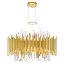 CWI Lighting 1247P20-12-602 - Cityscape 12 Light Chandelier With Satin Gold Finish