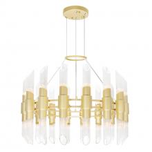 CWI Lighting 1269P32-32-602 - Croissant 32 Light Chandelier With Satin Gold Finish
