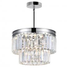 CWI Lighting 9969P8-5-601 - Weiss 5 Light Down Mini Chandelier With Chrome Finish