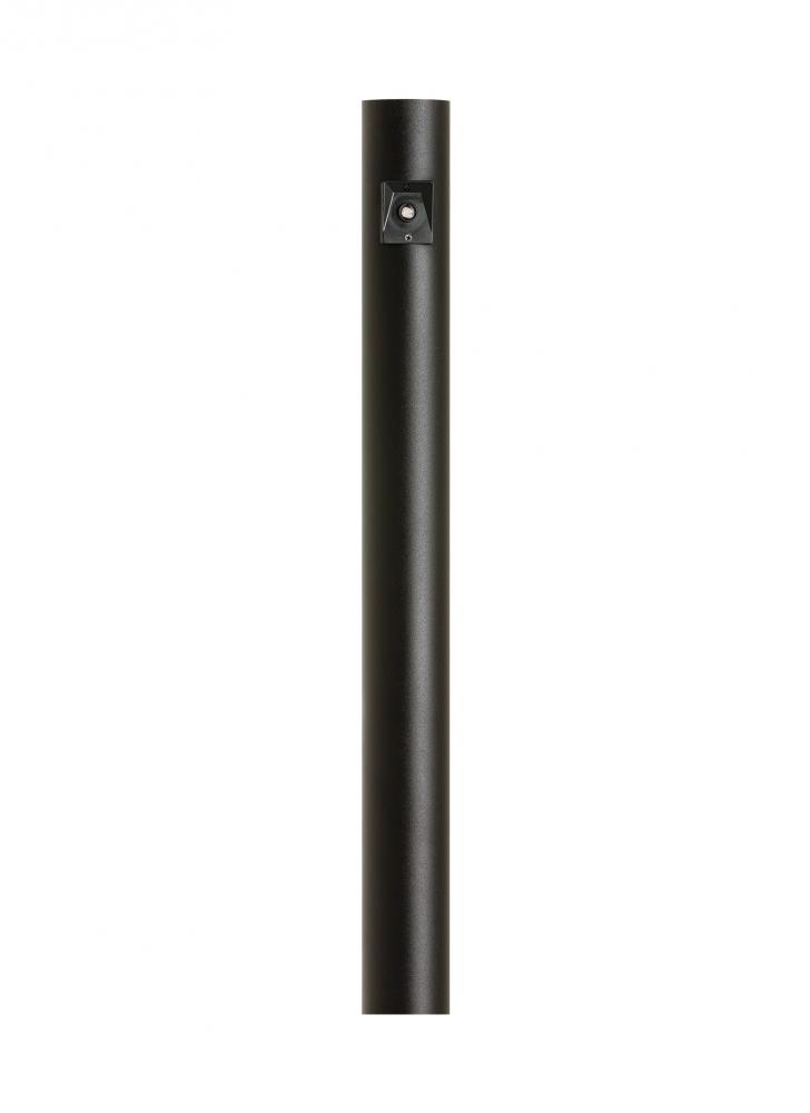 Outdoor Posts traditional -light outdoor exterior aluminum post with photo cell in black finish