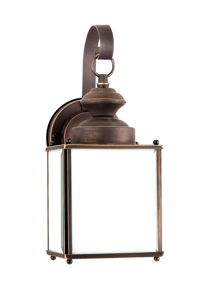 Jamestowne transitional 1-light medium outdoor exterior Dark Sky compliant wall lantern sconce in an