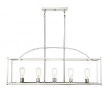 Savoy House Canada 1-190-5-109 - Palladian 5-Light Linear Chandelier in 
Polished Nickel