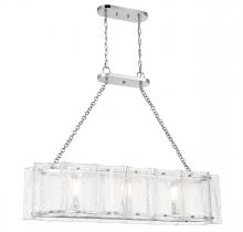 Savoy House Canada 1-8203-3-109 - Genry 3-Light Linear Chandelier in Polished Nickel