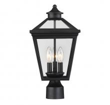 Savoy House Canada 5-147-BK - Ellijay 3-Light Outdoor Post Lantern in Black