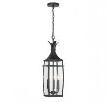 Savoy House Canada 5-763-BK - Montpelier 3-Light Outdoor Hanging Lantern in Matte Black