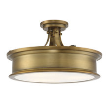 Savoy House Canada 6-134-3-322 - Watkins 3-Light Ceiling Light in Warm Brass
