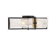 Savoy House Canada 6-1695-4-143 - Hayward 4-Light Ceiling Light in Matte Black with Warm Brass Accents